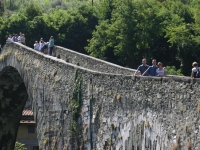 Ben, Adam and Mum on the Devil\'s Bridge