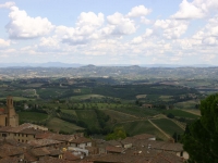 The view from San Gimignano