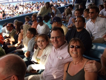 Juliet, Jordan & Penny at Yankee Stadium