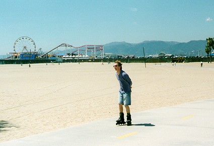 Ben Rollerblading