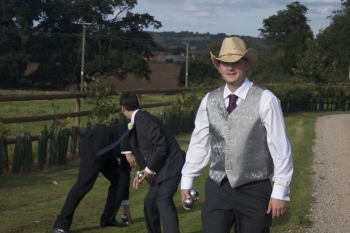 Nick playing boules