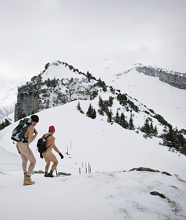 Nude hiking