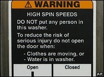 Wacky Washing Machine Warning